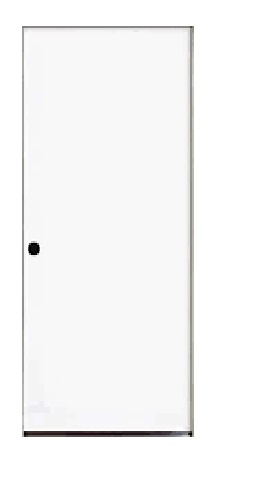 Πόρτα φορμάικας, λευκή RAL 9016, ΠΜ, 0,814x2,104m/τεμάχιο.	